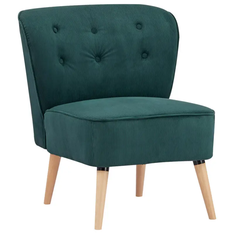 Sessel in Cord Gr&uuml;n