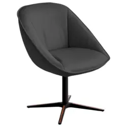 Armlehnstuhl Beinauswahl, Lederauswahl, Stoffauswahl, inklusive Armlehnen, automatische R&uuml;ckholfunktion, gepolsterte Armlehnen, Sitzfl&auml;che 320&deg; drehbar Echtleder