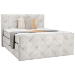 Boxspringbett 180/200 cm in Beige