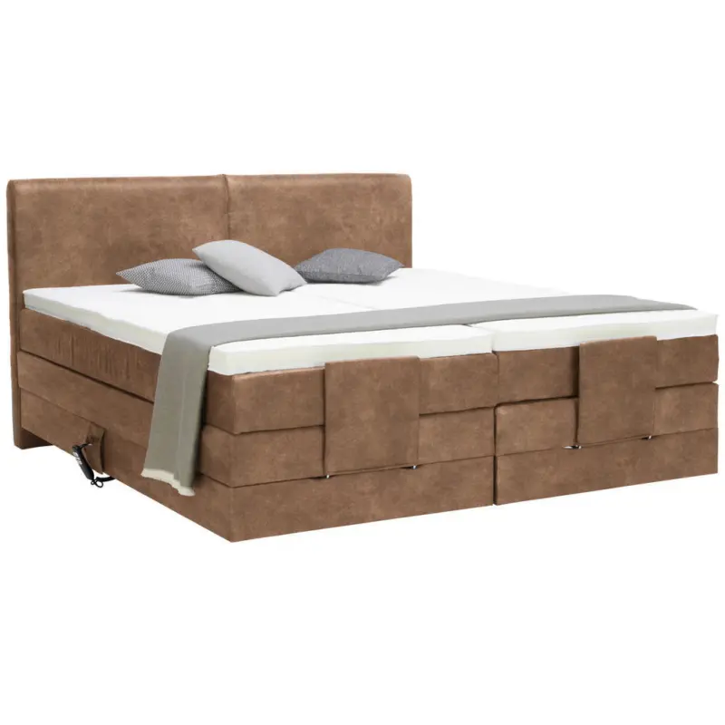 Boxspringbett 160/200 cm in Braun