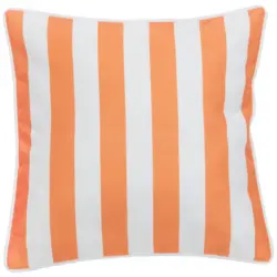 Outdoor-Kissen in Orange Streifen 45/45 cm