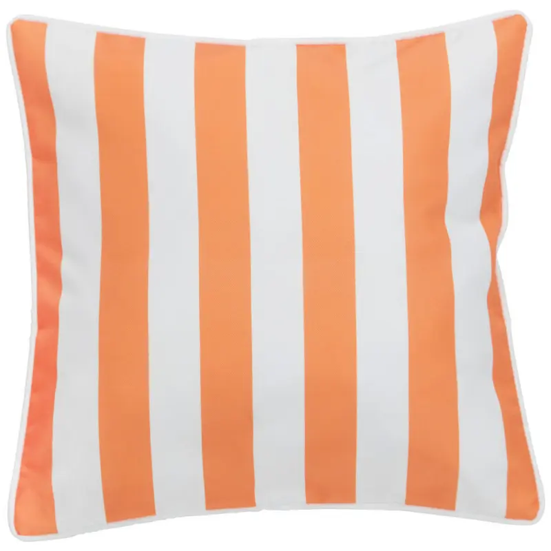 Outdoor-Kissen in Orange Streifen 45/45 cm