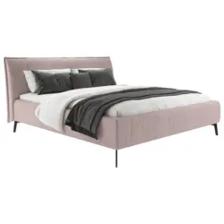 Polsterbett gepolstertes Kopfteil Altrosa 180/200 cm