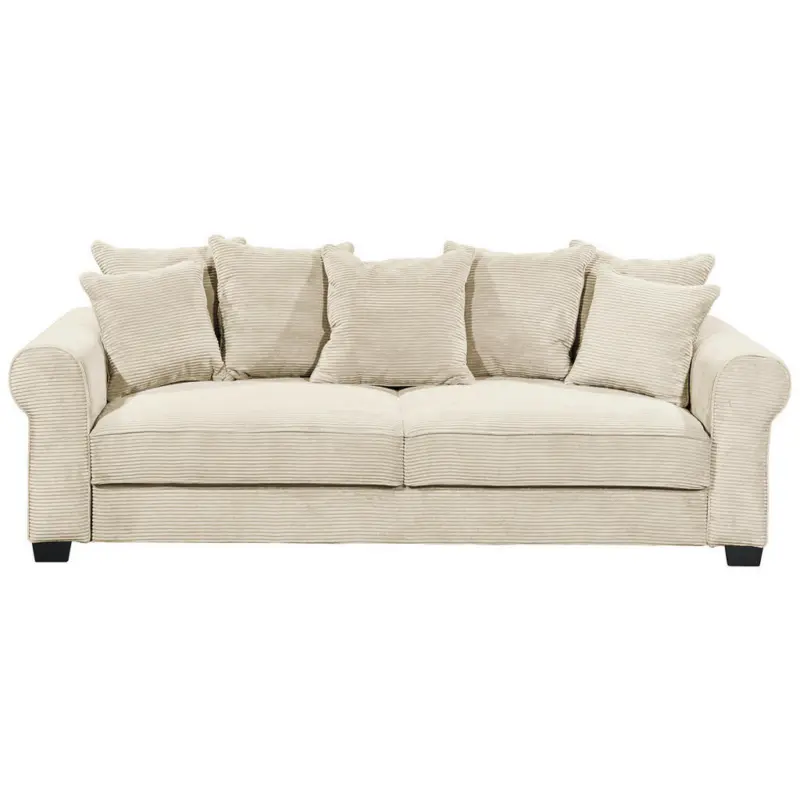Schlafsofa in Cord Creme