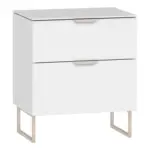 XXXLutz Lauterach - Ihr M&ouml;belhaus bei Bregenz Nachtk&auml;stchen 45/53/43 cm in Wei&szlig;