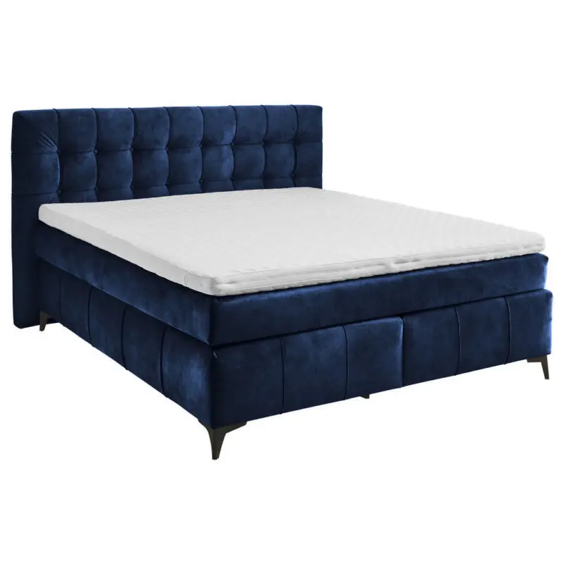 Boxspringbett 180/200 cm in Blau