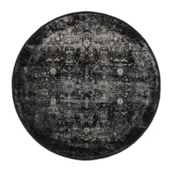 Webteppich 200 cm Calais Grau, Schwarz