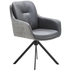 Armlehnstuhl Lederauswahl, Stoffauswahl, Typenauswahl, inklusive Armlehnen Webstoff Kombination Echtleder/Stoff