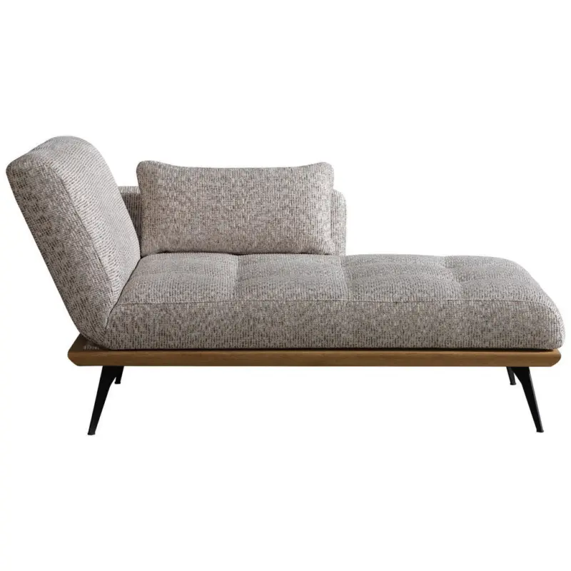 R&eacute;camiere in Flachgewebe Beigebraun