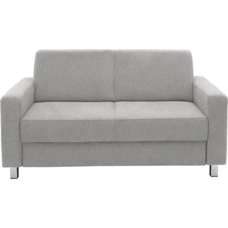 2-Sitzer-Sofa in Flachgewebe Hellgrau