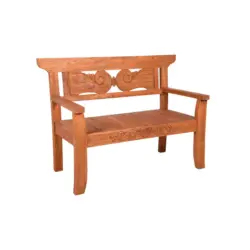 Gartenbank 135/96,5/64 cm in Braun