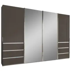 Schwebet&uuml;renschrank in Dunkelgrau