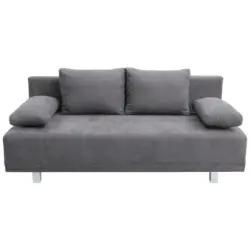 Schlafsofa in Samt Anthrazit