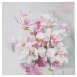 Leinwandbild Blumen 30/30 cm