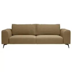 Viersitzer-Sofa in beflockt Goldfarben