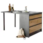 XXXLutz Lauterach - Ihr M&ouml;belhaus bei Bregenz K&uuml;cheninsel in Anthrazit, Eiche Artisan