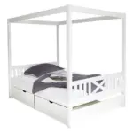 XXXLutz Lauterach - Ihr M&ouml;belhaus bei Bregenz Himmelbett 140/200 cm in Wei&szlig;