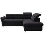 XXXLutz Lauterach - Ihr M&ouml;belhaus bei Bregenz Ecksofa in Webstoff Schwarz 254/224 cm