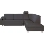 XXXLutz Lauterach - Ihr M&ouml;belhaus bei Bregenz Ecksofa in Echtleder Grau 268/217 cm