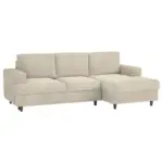 XXXLutz Lauterach - Ihr M&ouml;belhaus bei Bregenz Ecksofa in Cord, Velours Beige 247/140 cm