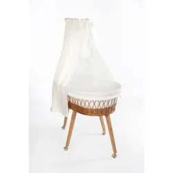 Stubenwagen-Komplettset Babybett Lounge Natur