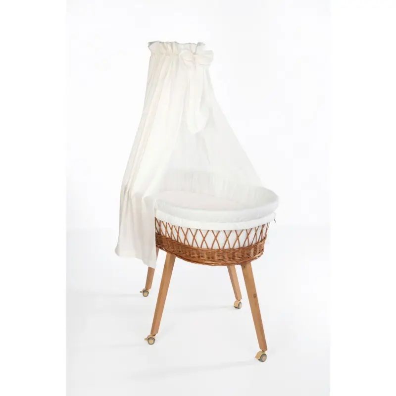 Stubenwagen-Komplettset Babybett Lounge Natur