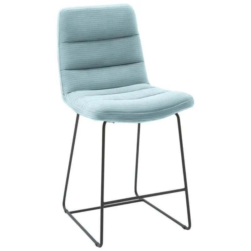 Tresenstuhl in Hellblau