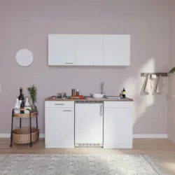 Minik&uuml;che 150 cm in Wei&szlig;