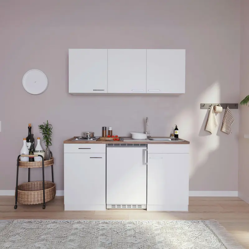 Minik&uuml;che 150 cm in Wei&szlig;