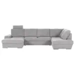 XXXLutz Lauterach - Ihr M&ouml;belhaus bei Bregenz Wohnlandschaft in Flachgewebe Hellgrau