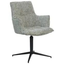 Armlehnstuhl Sitzfl&auml;che 360&deg; drehbar, inklusive Armlehnen, automatische R&uuml;ckholfunktion Chenille