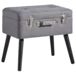 XXXLutz Lauterach - Ihr M&ouml;belhaus bei Bregenz Hocker in Holz, Textil, Holzwerkstoff Anthrazit, Schwarz