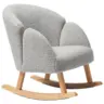 Kinder-Schaukelsessel Natur Grey