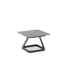 Gartenbeistelltisch 70/70/46 cm Metall quadratisch