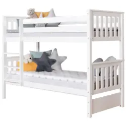 Etagenbett 90/200 cm Wei&szlig;