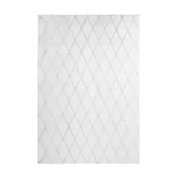 Teppich 80/150 cm Vivica 225 Wei&szlig; / Graublau Grau, Wei&szlig;