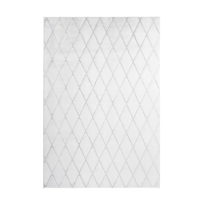 Teppich 80/150 cm Vivica 225 Wei&szlig; / Graublau Grau, Wei&szlig;