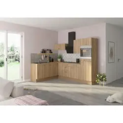 Eckk&uuml;che 200/270 cm in Eichefarben