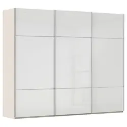 Schwebet&uuml;renschrank in Wei&szlig;, Champagner