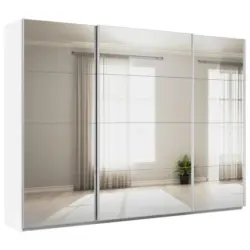 Schwebet&uuml;renschrank in Wei&szlig;