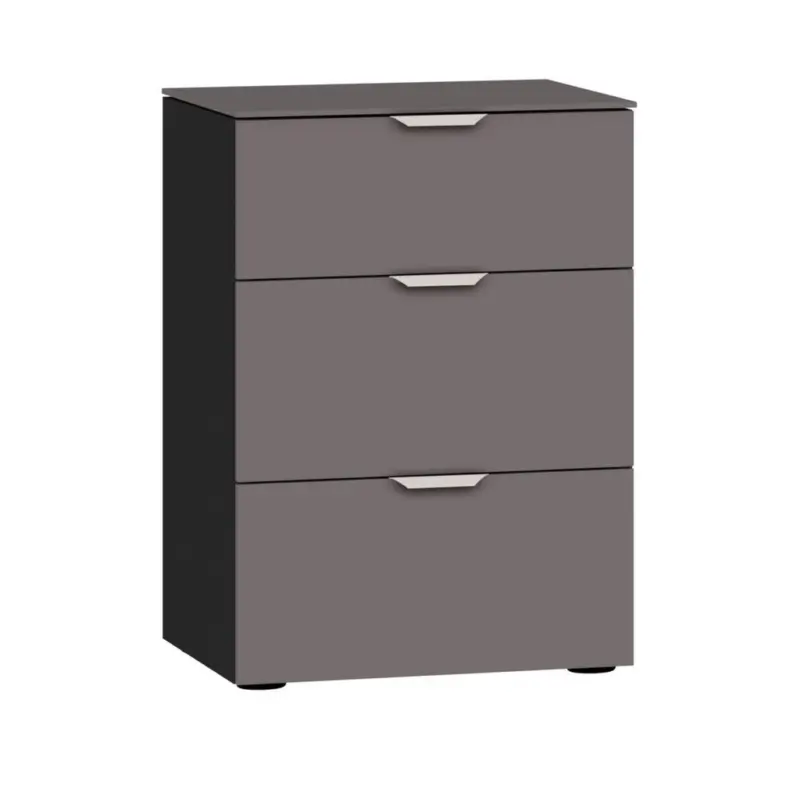 Nachtk&auml;stchen 45/65/43 cm in Schwarz, Dunkelgrau