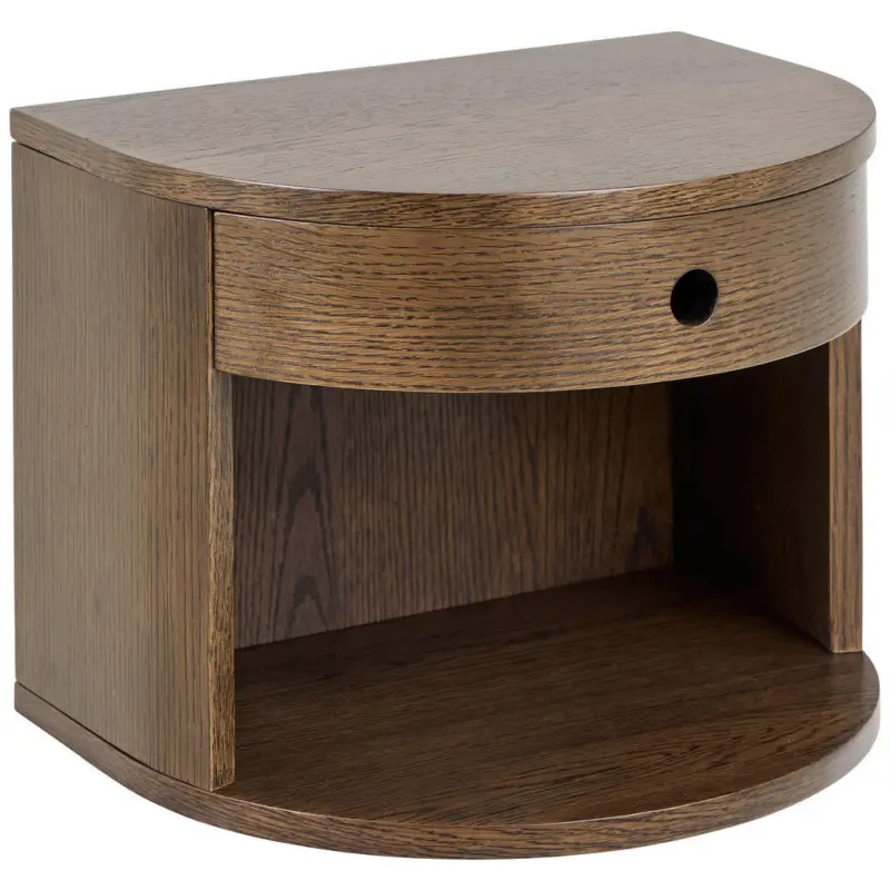 Nachtk&auml;stchen 40/30/31,5 cm in furniert Eiche dunkel