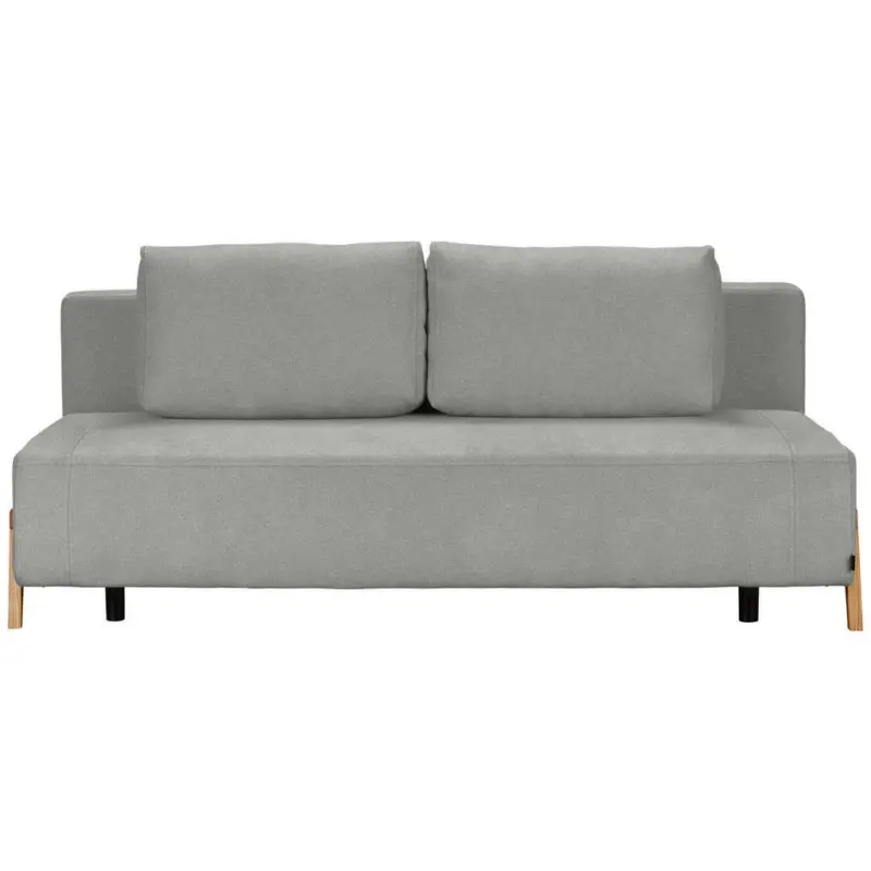Schlafsofa in Chenille Hellgrau