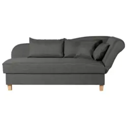 R&eacute;camiere Selma in Flachgewebe Anthrazit