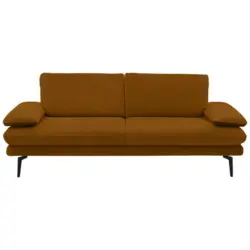 3-Sitzer-Sofa Dieter Knoll in Velours Cognac