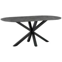 Esstisch in Metall, Keramik 180/90/75 cm