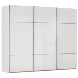 Schwebet&uuml;renschrank in Grau, Wei&szlig;