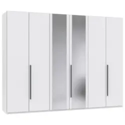 Dreht&uuml;renschrank in Graphitfarben, Wei&szlig;