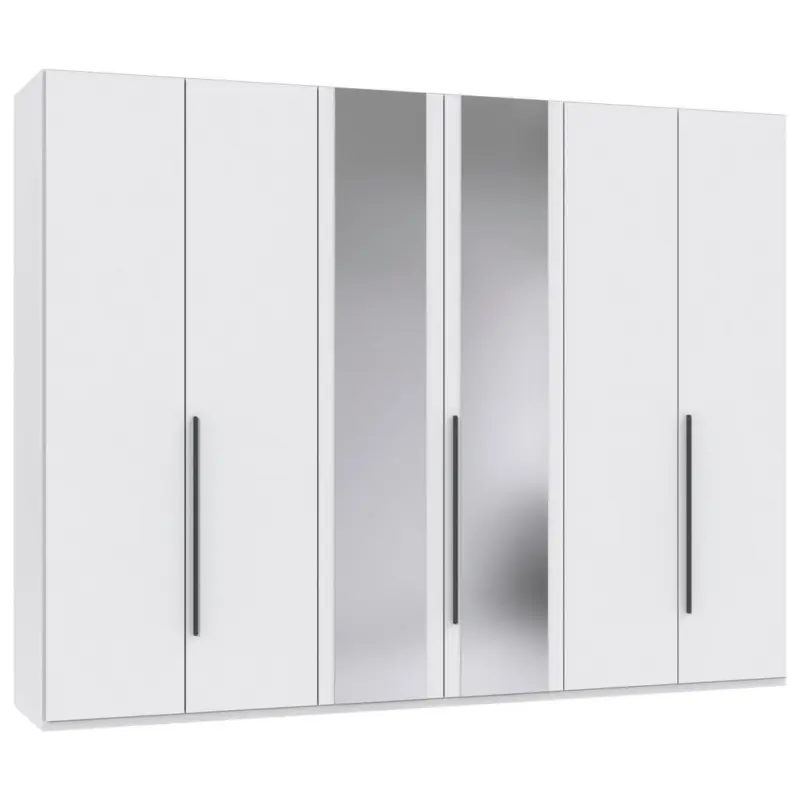 Dreht&uuml;renschrank in Graphitfarben, Wei&szlig;