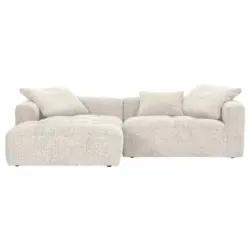 Ecksofa in Creme, Beige 170/276 cm